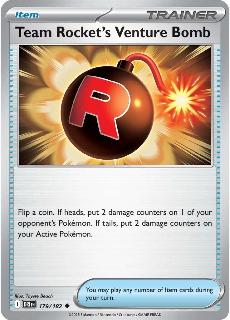 Team Rocket's Venture Bomb (179/182) [Scarlet & Violet: Destined Rivals] | Exor Games Bridgewater