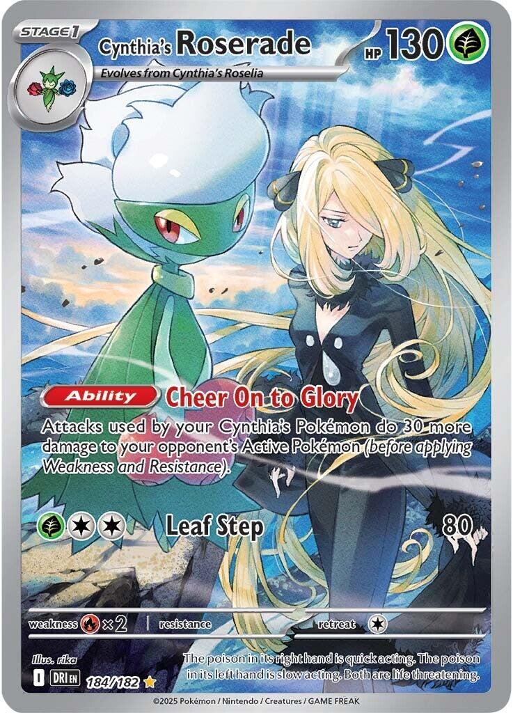 Cynthia's Roserade (184/182) [Scarlet & Violet: Destined Rivals] | Exor Games Bridgewater
