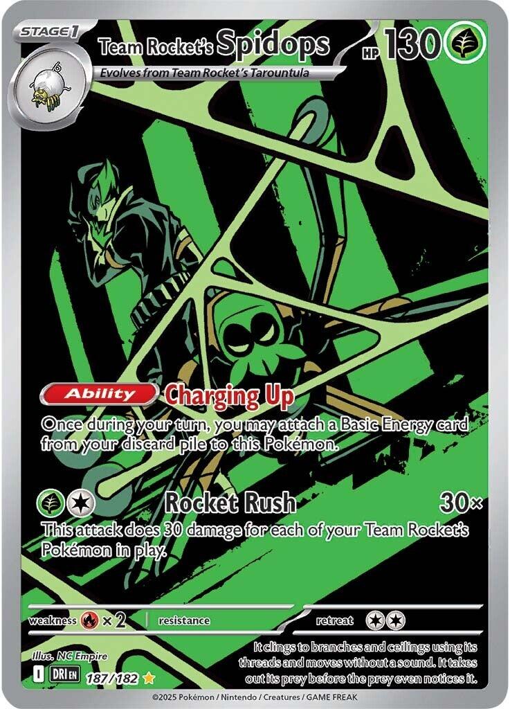 Team Rocket's Spidops (187/182) [Scarlet & Violet: Destined Rivals] | Exor Games Bridgewater