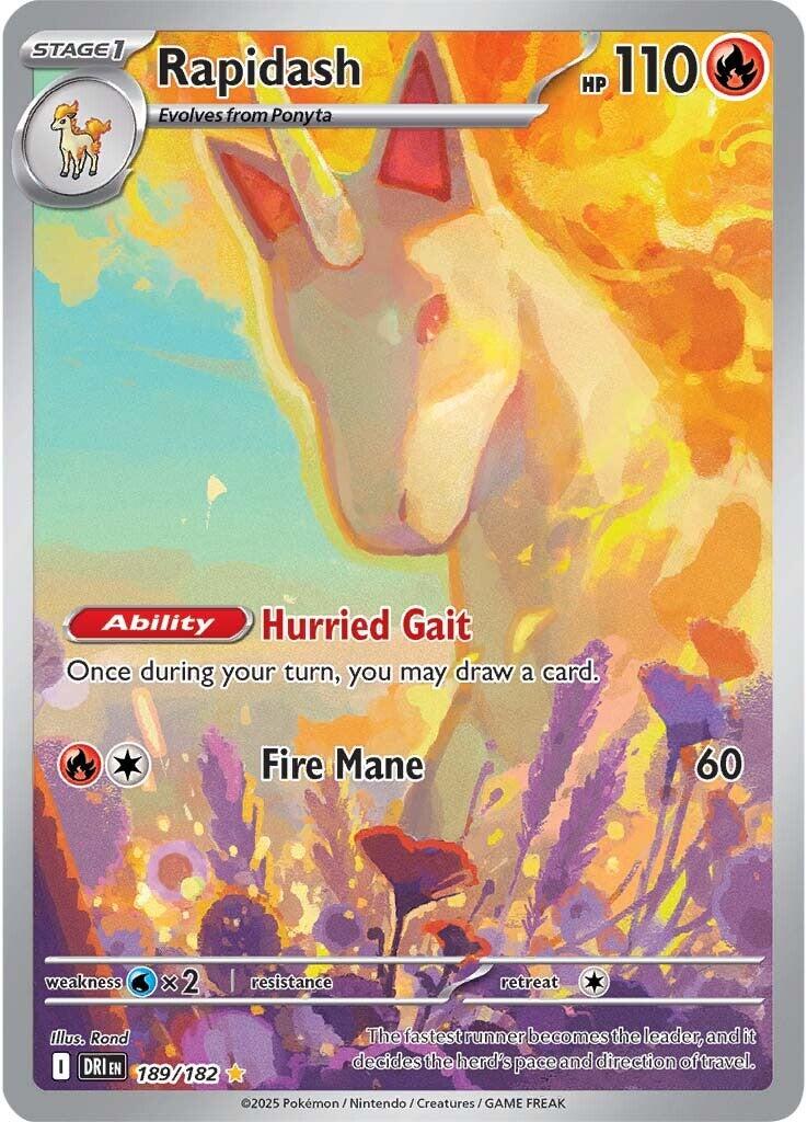 Rapidash (189/182) [Scarlet & Violet: Destined Rivals] | Exor Games Bridgewater