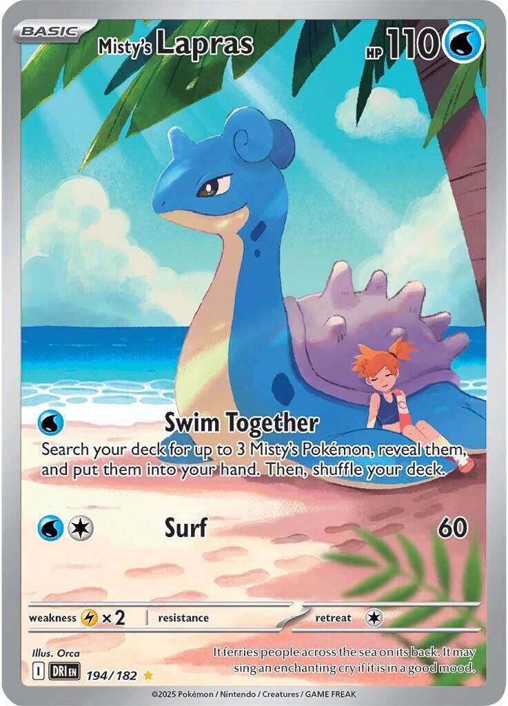 Misty's Lapras (194/182) [Scarlet & Violet: Destined Rivals] | Exor Games Bridgewater