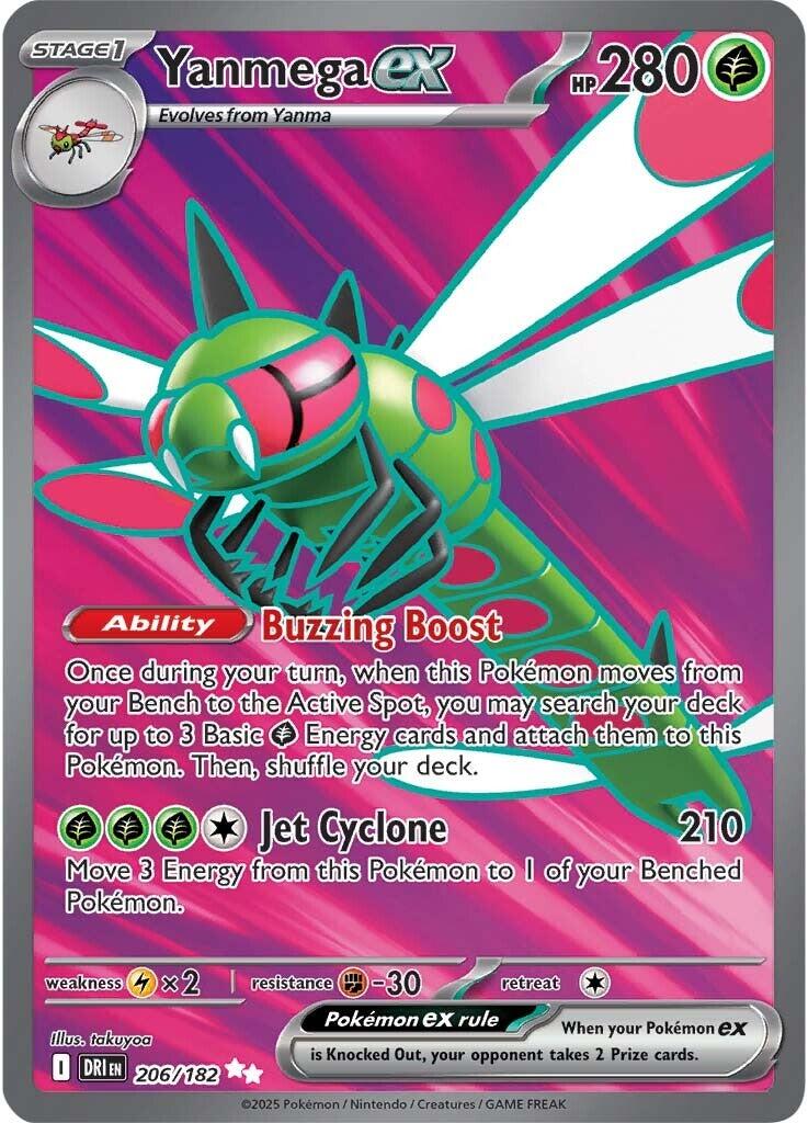 Yanmega ex (206/182) [Scarlet & Violet: Destined Rivals] | Exor Games Bridgewater