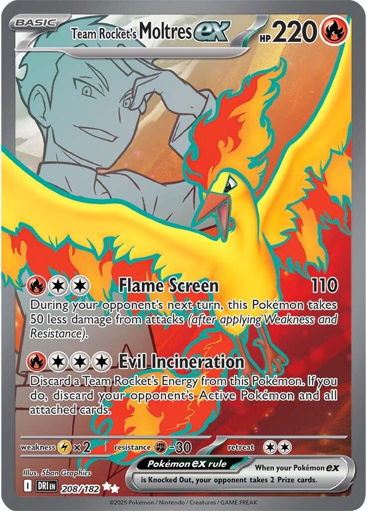 Team Rocket's Moltres ex (208/182) [Scarlet & Violet: Destined Rivals] | Exor Games Bridgewater