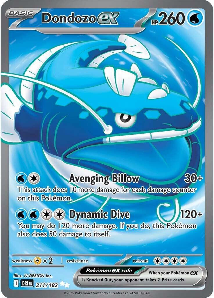 Dondozo ex (211/182) [Scarlet & Violet: Destined Rivals] | Exor Games Bridgewater
