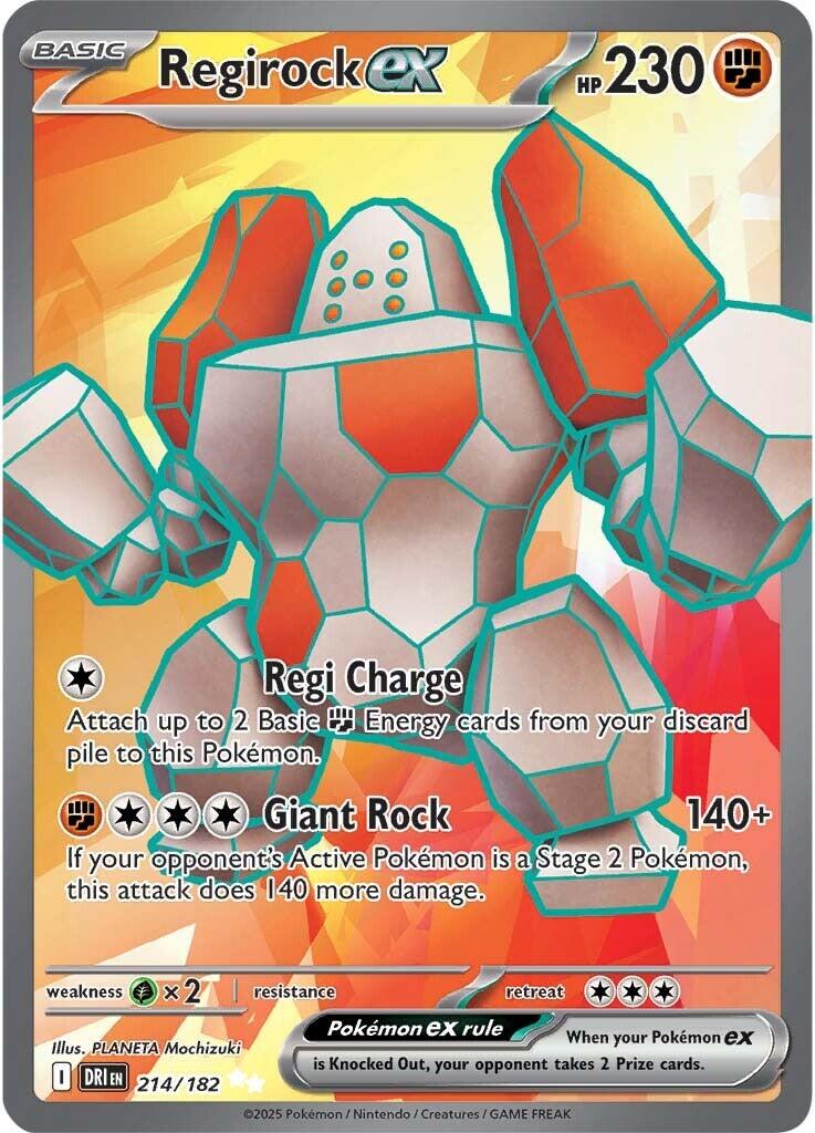 Regirock ex (214/182) [Scarlet & Violet: Destined Rivals] | Exor Games Bridgewater