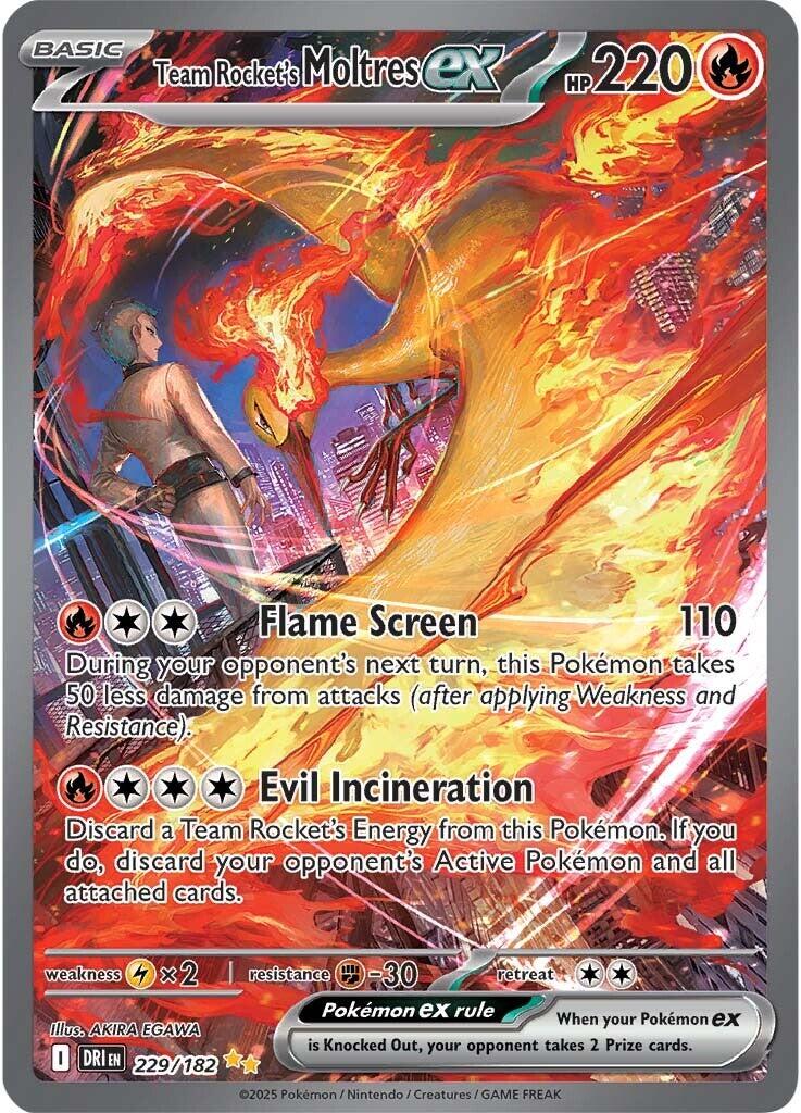 Team Rocket's Moltres ex (229/182) [Scarlet & Violet: Destined Rivals] | Exor Games Bridgewater