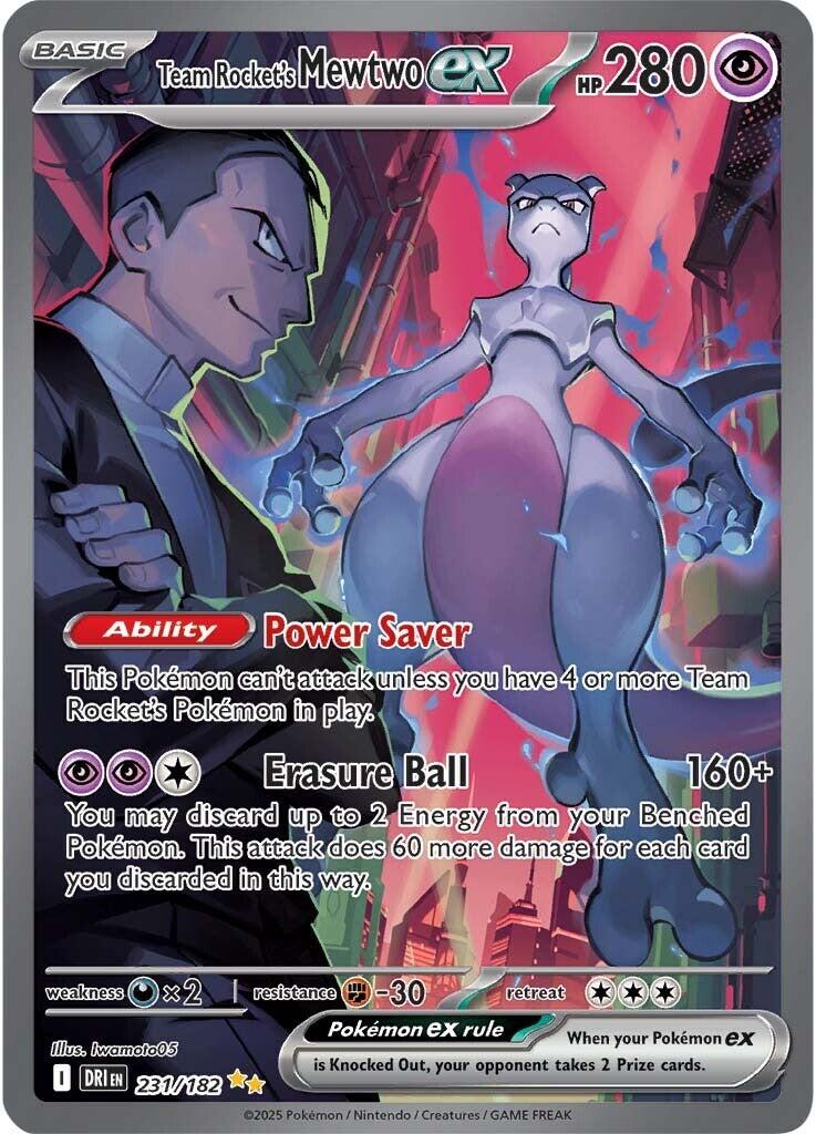 Team Rocket's Mewtwo ex (231/182) [Scarlet & Violet: Destined Rivals] | Exor Games Bridgewater