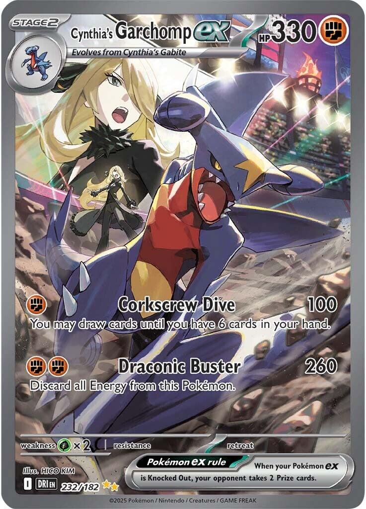 Cynthia's Garchomp ex (232/182) [Scarlet & Violet: Destined Rivals] | Exor Games Bridgewater