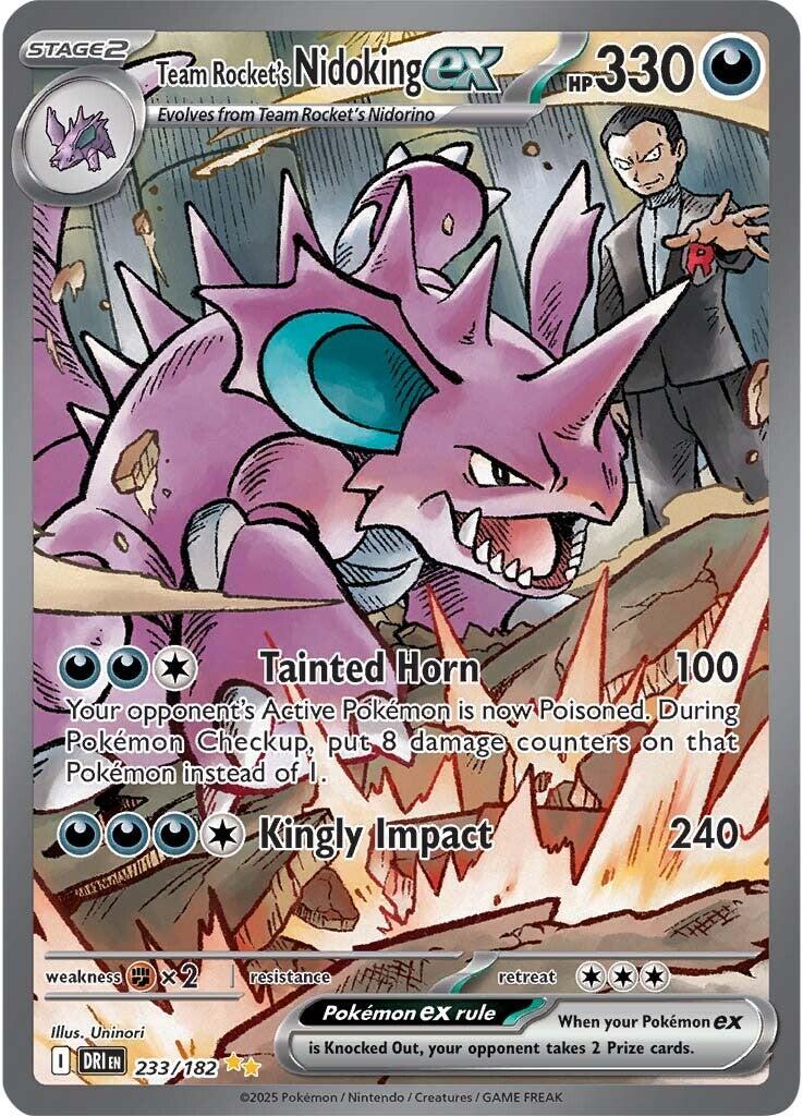 Team Rocket's Nidoking ex (233/182) [Scarlet & Violet: Destined Rivals] | Exor Games Bridgewater
