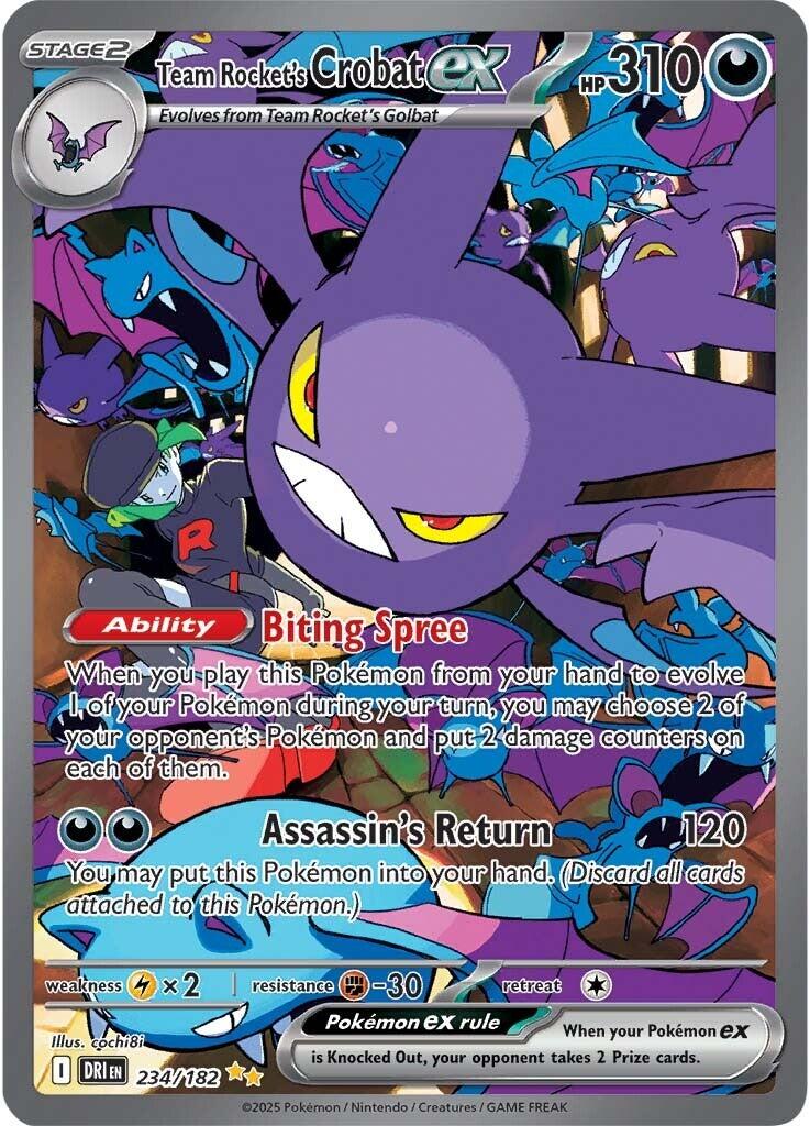 Team Rocket's Crobat ex (234/182) [Scarlet & Violet: Destined Rivals] | Exor Games Bridgewater