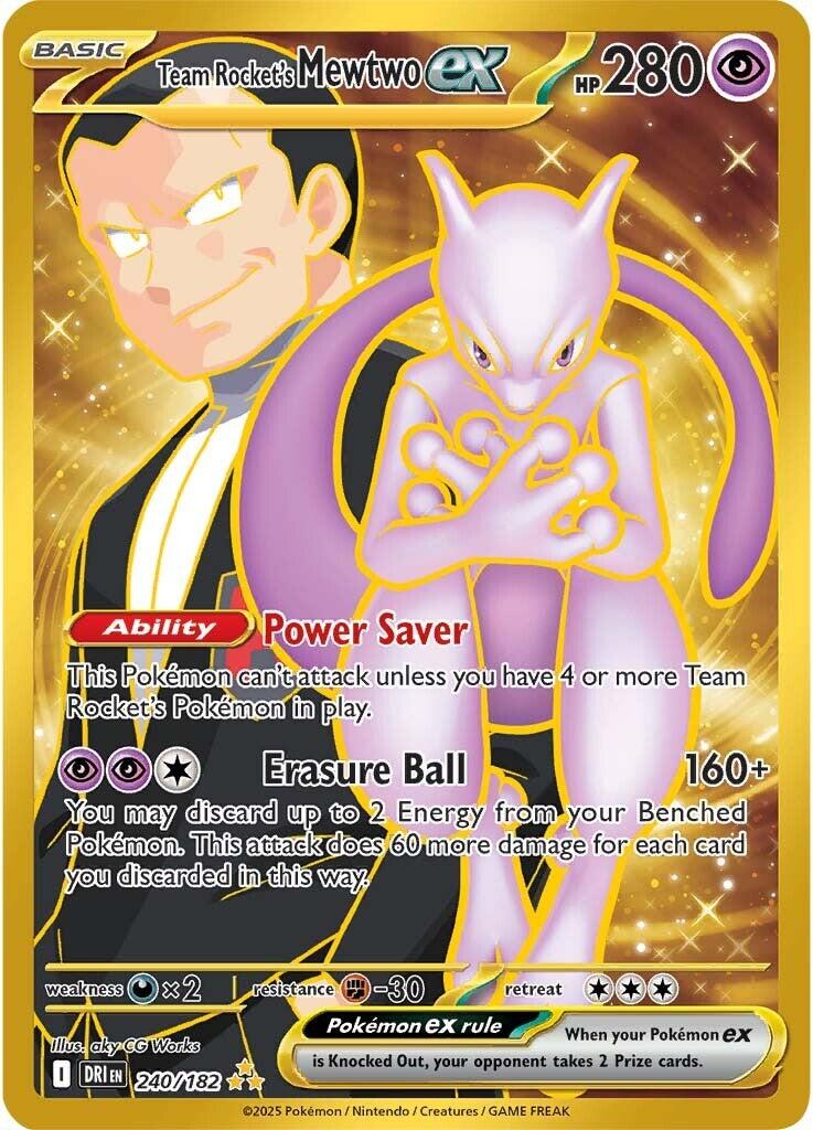 Team Rocket's Mewtwo ex (240/182) [Scarlet & Violet: Destined Rivals] | Exor Games Bridgewater