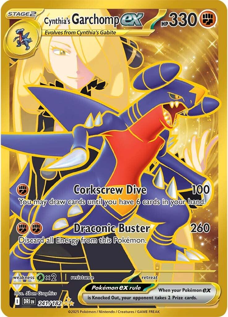 Cynthia's Garchomp ex (241/182) [Scarlet & Violet: Destined Rivals] | Exor Games Bridgewater