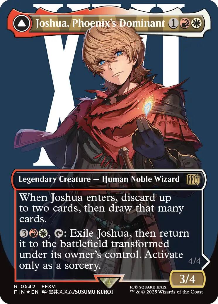 Joshua, Phoenix's Dominant (Borderless) (Surge Foil) [FINAL FANTASY] | Exor Games Bridgewater