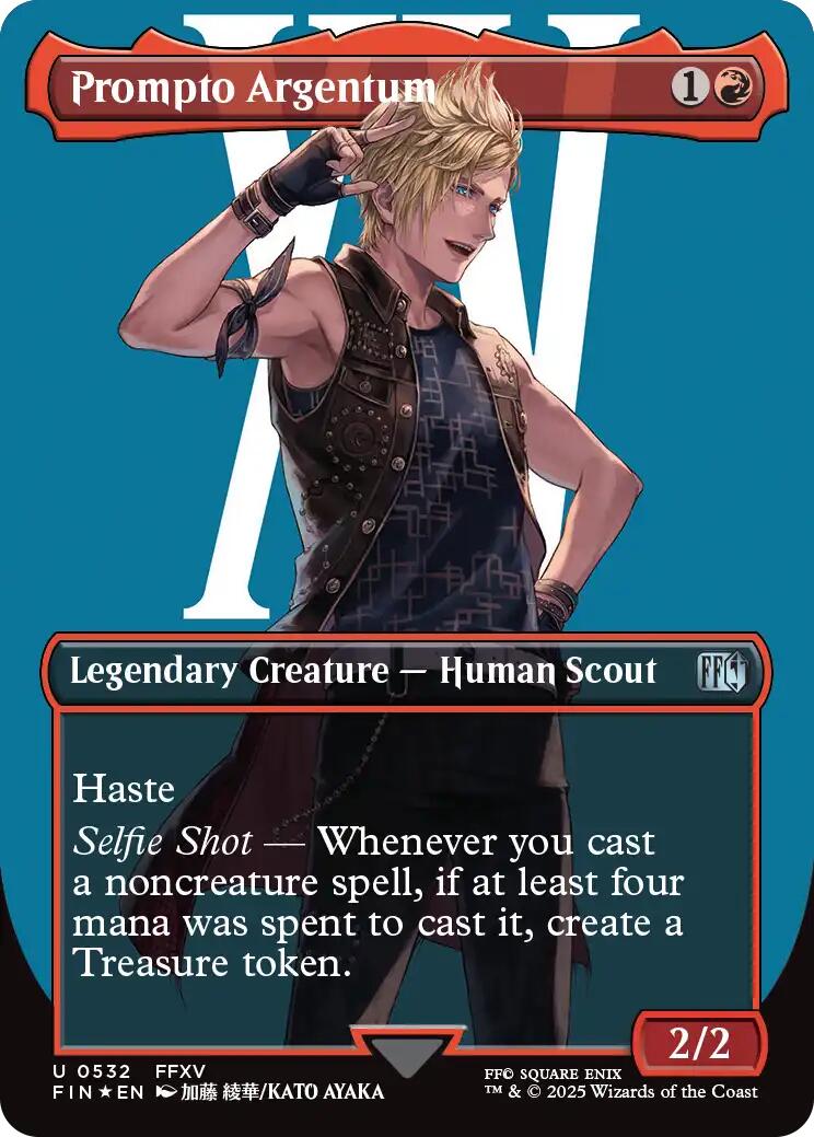 Prompto Argentum (Borderless) (Surge Foil) [FINAL FANTASY] | Exor Games Bridgewater