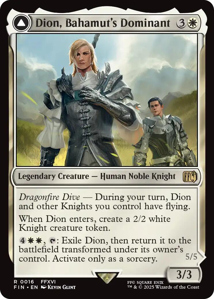 Dion, Bahamut's Dominant // Bahamut, Warden of Light [FINAL FANTASY] | Exor Games Bridgewater