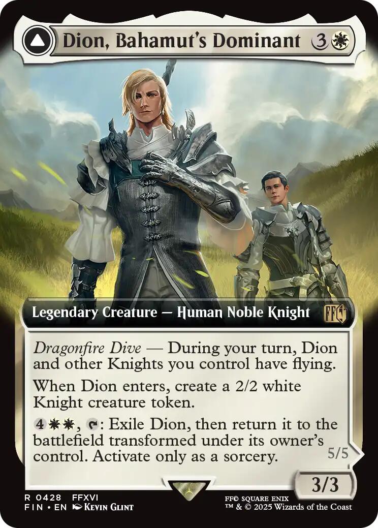 Dion, Bahamut's Dominant // Bahamut, Warden of Light (Extended Art) [FINAL FANTASY] | Exor Games Bridgewater