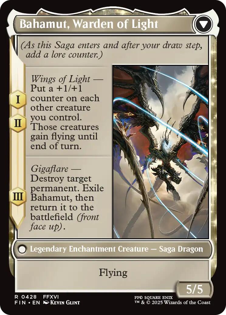 Dion, Bahamut's Dominant // Bahamut, Warden of Light (Extended Art) [FINAL FANTASY] | Exor Games Bridgewater