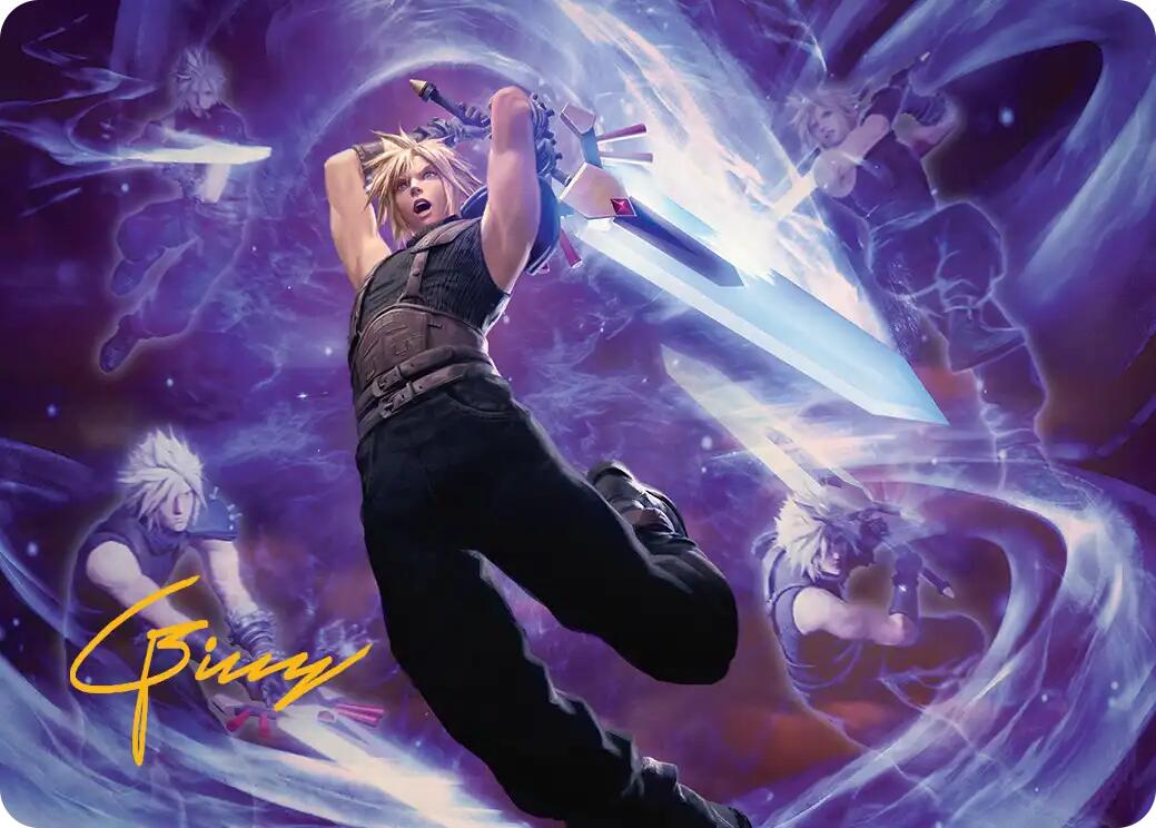 Cloud's Limit Break Art Card (Gold-Stamped Signature) [FINAL FANTASY Art Series] | Exor Games Bridgewater