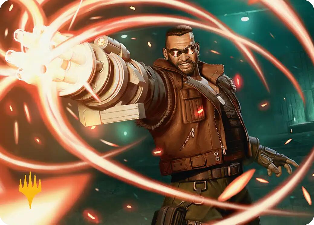 Barret Wallace Art Card (Gold-Stamped Planeswalker Symbol) [FINAL FANTASY Art Series] | Exor Games Bridgewater