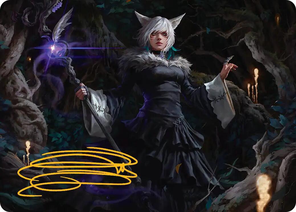 Y'shtola, Night's Blessed Art Card (21) (Gold-Stamped Signature) [FINAL FANTASY Art Series] | Exor Games Bridgewater