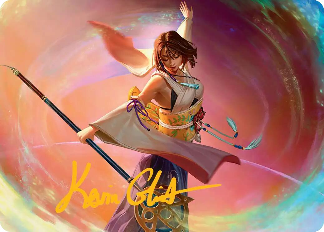 Yuna, Grand Summoner Art Card (Gold-Stamped Signature) [FINAL FANTASY Art Series] | Exor Games Bridgewater