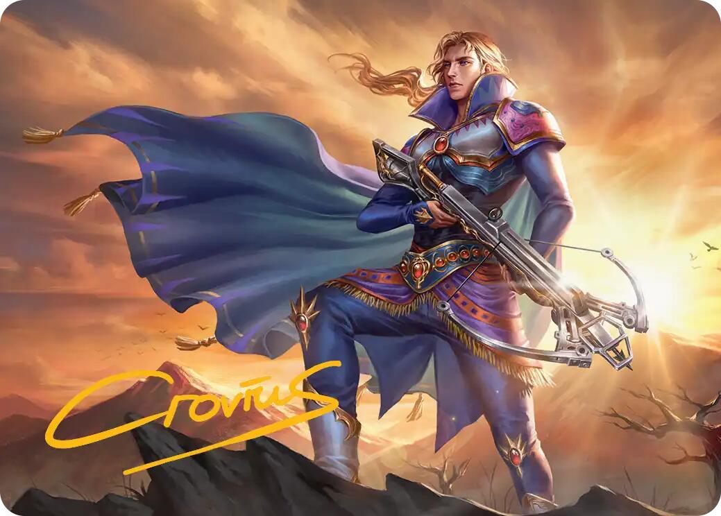Edgar, Master Machinist Art Card (Gold-Stamped Signature) [FINAL FANTASY Art Series] | Exor Games Bridgewater