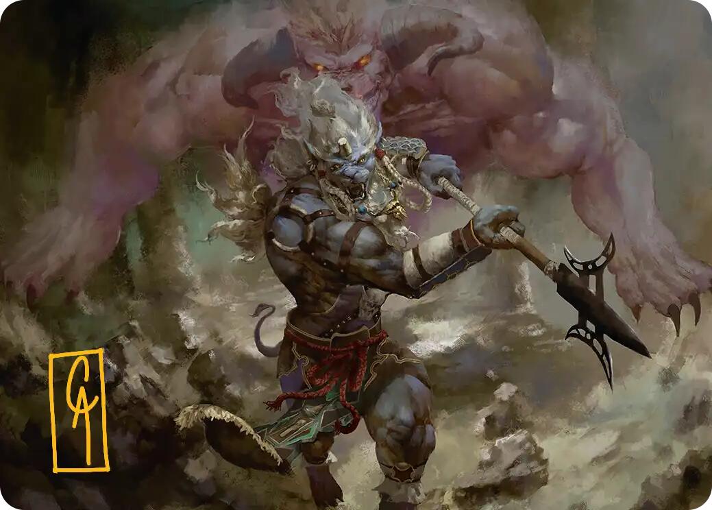 Kimahri, Valiant Guardian Art Card (Gold-Stamped Signature) [FINAL FANTASY Art Series] | Exor Games Bridgewater