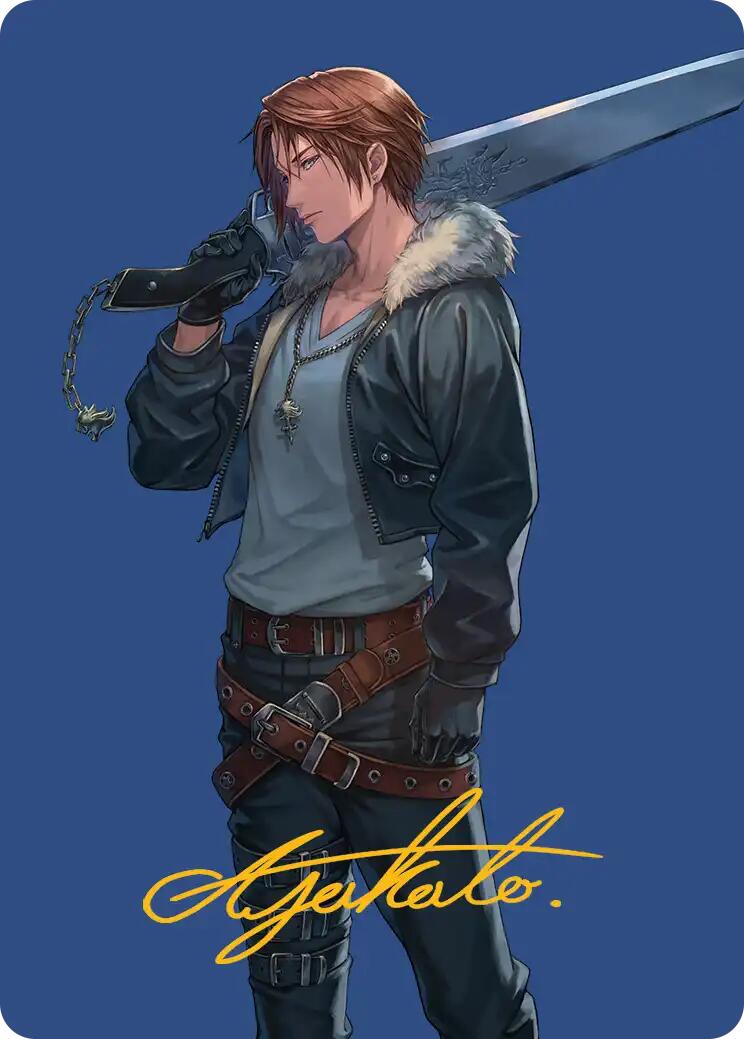 Squall, SeeD Mercenary Art Card (Gold-Stamped Signature) [FINAL FANTASY Art Series] | Exor Games Bridgewater