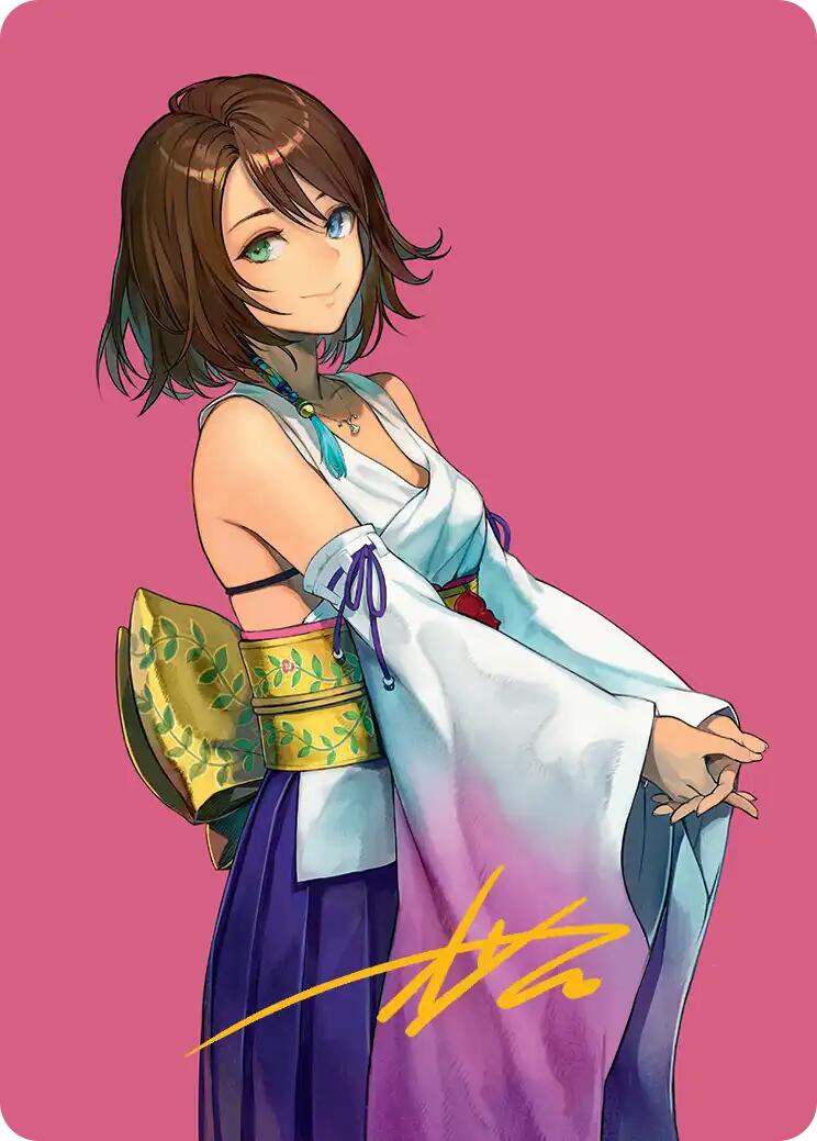Yuna, Hope of Spira Art Card (Gold-Stamped Signature) [FINAL FANTASY Art Series] | Exor Games Bridgewater
