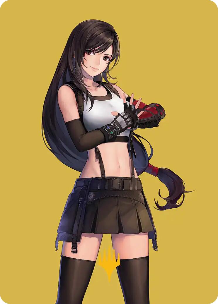 Tifa, Martial Artist Art Card (Gold-Stamped Planeswalker Symbol) [FINAL FANTASY Art Series] | Exor Games Bridgewater