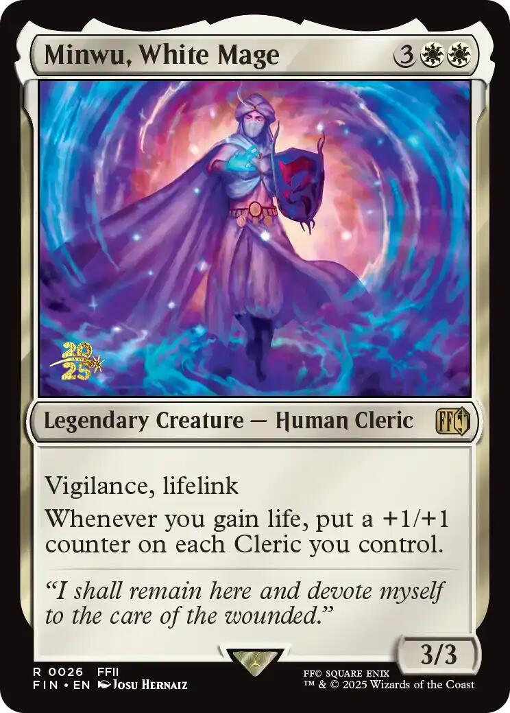 Minwu, White Mage [FINAL FANTASY Prerelease Promo] | Exor Games Bridgewater