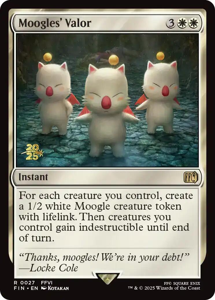 Moogles' Valor [FINAL FANTASY Prerelease Promo] | Exor Games Bridgewater