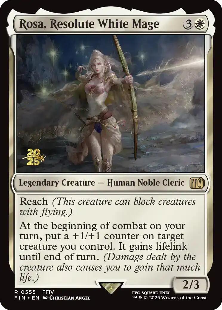 Rosa, Resolute White Mage [FINAL FANTASY Prerelease Promo] | Exor Games Bridgewater