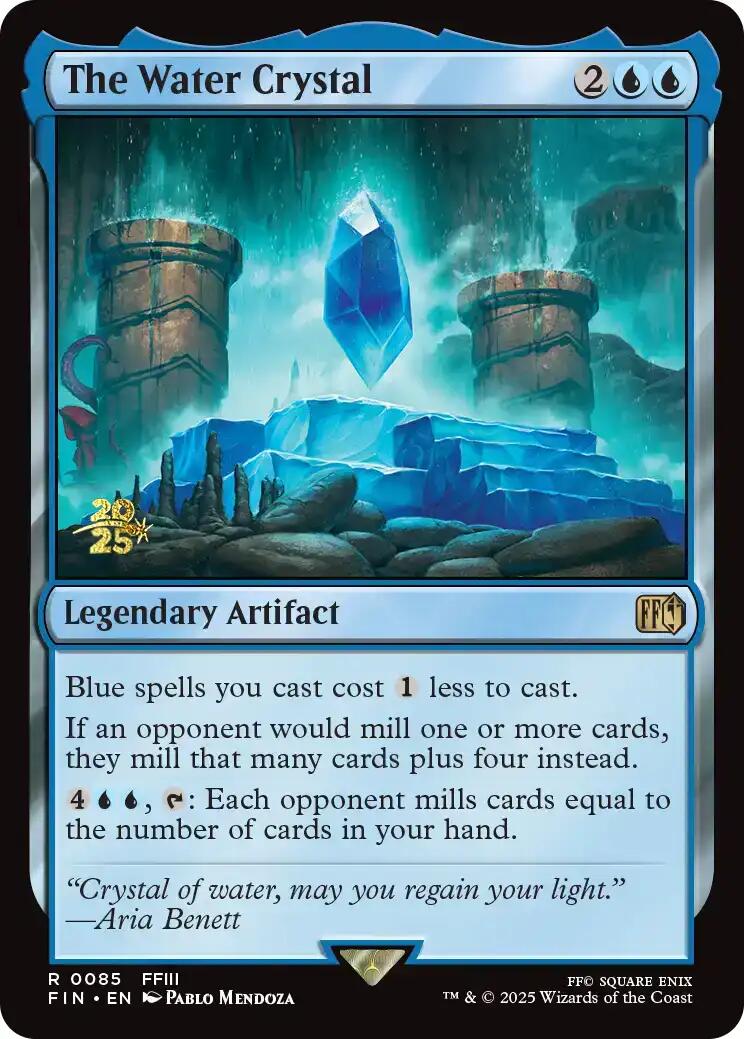 The Water Crystal [FINAL FANTASY Prerelease Promo] | Exor Games Bridgewater