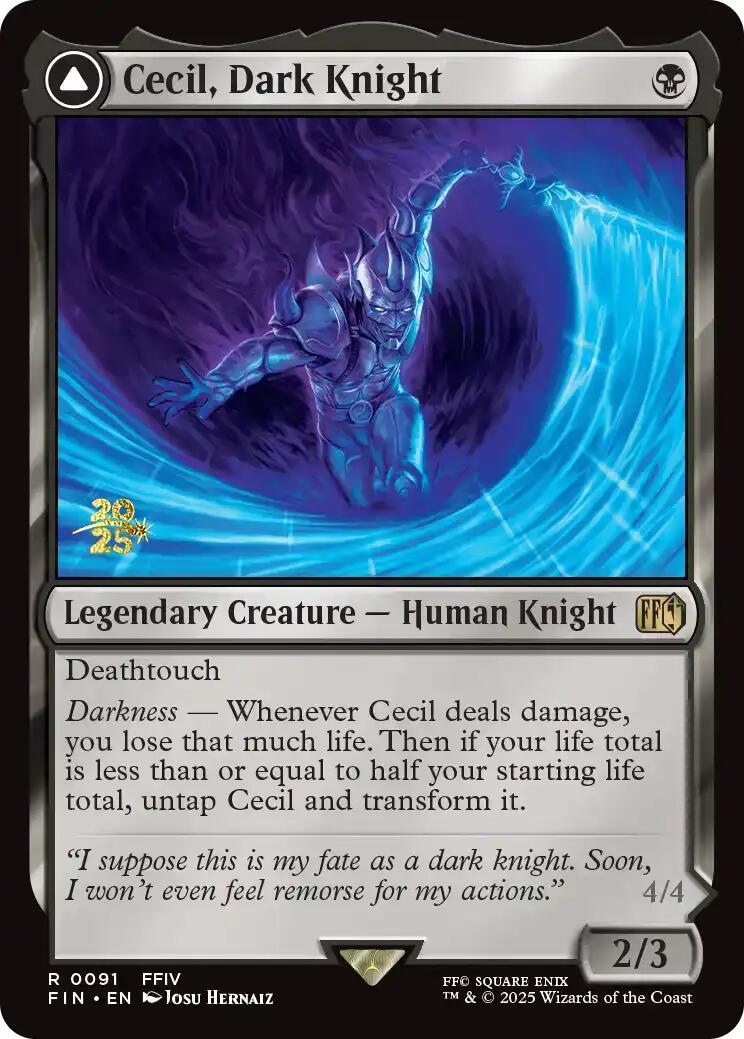 Cecil, Dark Knight [FINAL FANTASY Prerelease Promo] | Exor Games Bridgewater