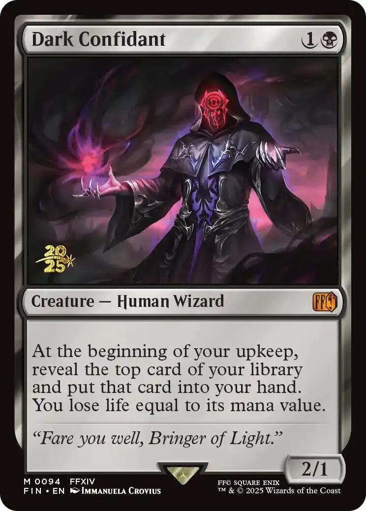 Dark Confidant [FINAL FANTASY Prerelease Promo] | Exor Games Bridgewater