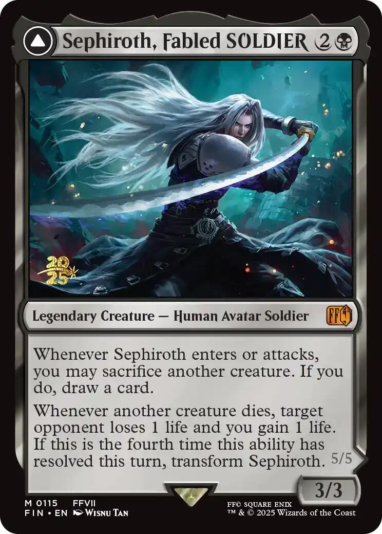 Sephiroth, Fabled SOLDIER [FINAL FANTASY Prerelease Promo] | Exor Games Bridgewater