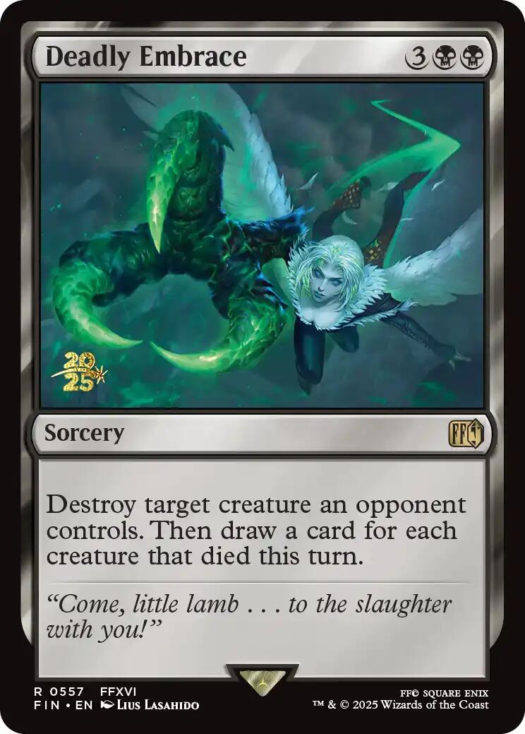 Deadly Embrace [FINAL FANTASY Prerelease Promo] | Exor Games Bridgewater
