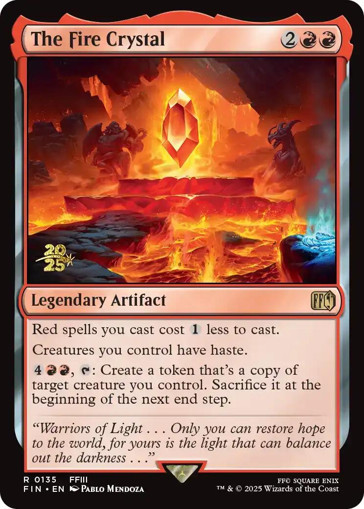 The Fire Crystal [FINAL FANTASY Prerelease Promo] | Exor Games Bridgewater
