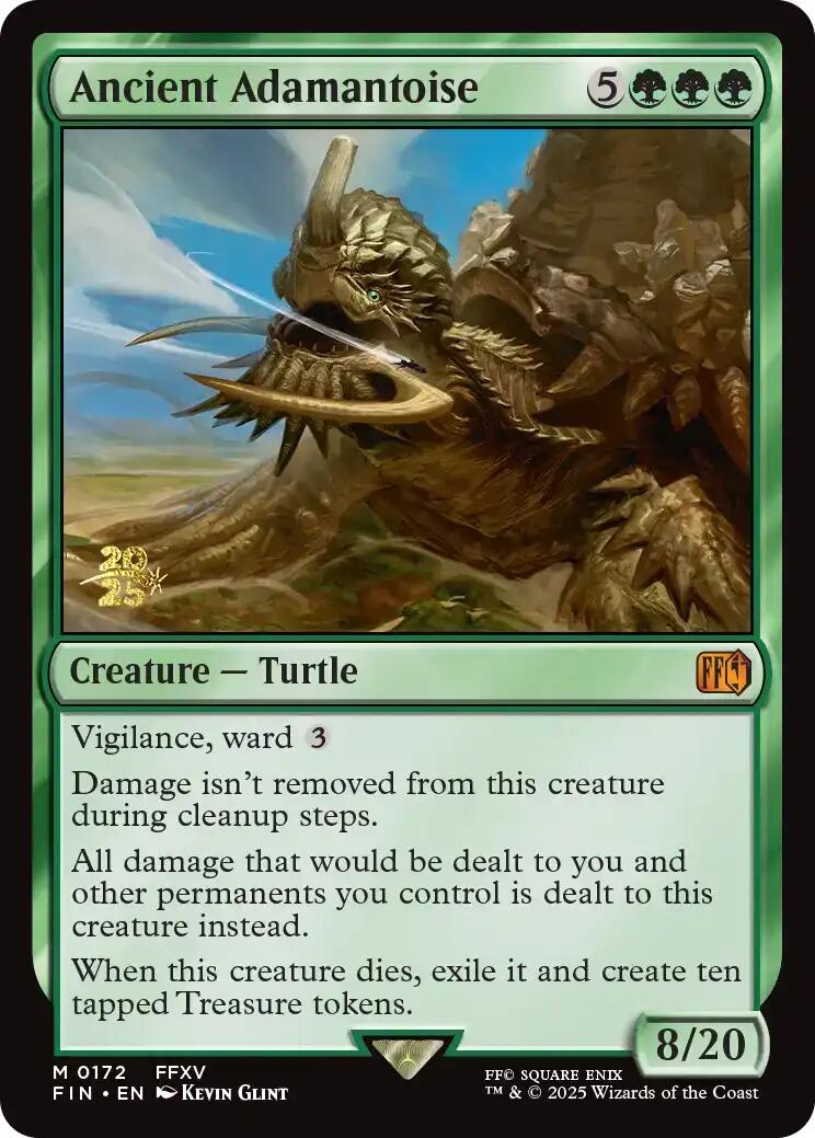 Ancient Adamantoise [FINAL FANTASY Prerelease Promo] | Exor Games Bridgewater