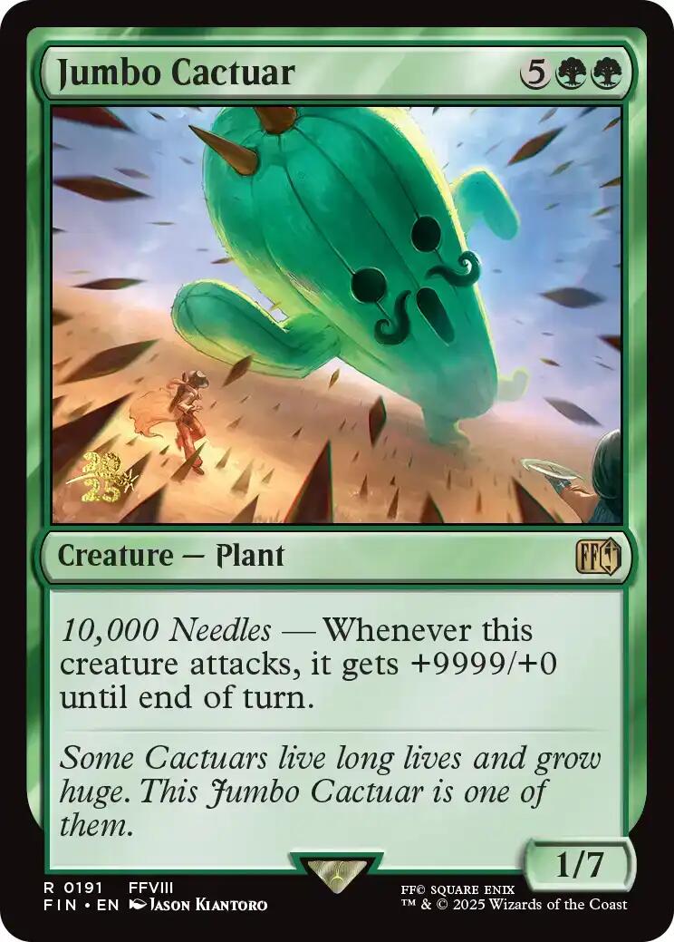 Jumbo Cactuar [FINAL FANTASY Prerelease Promo] | Exor Games Bridgewater