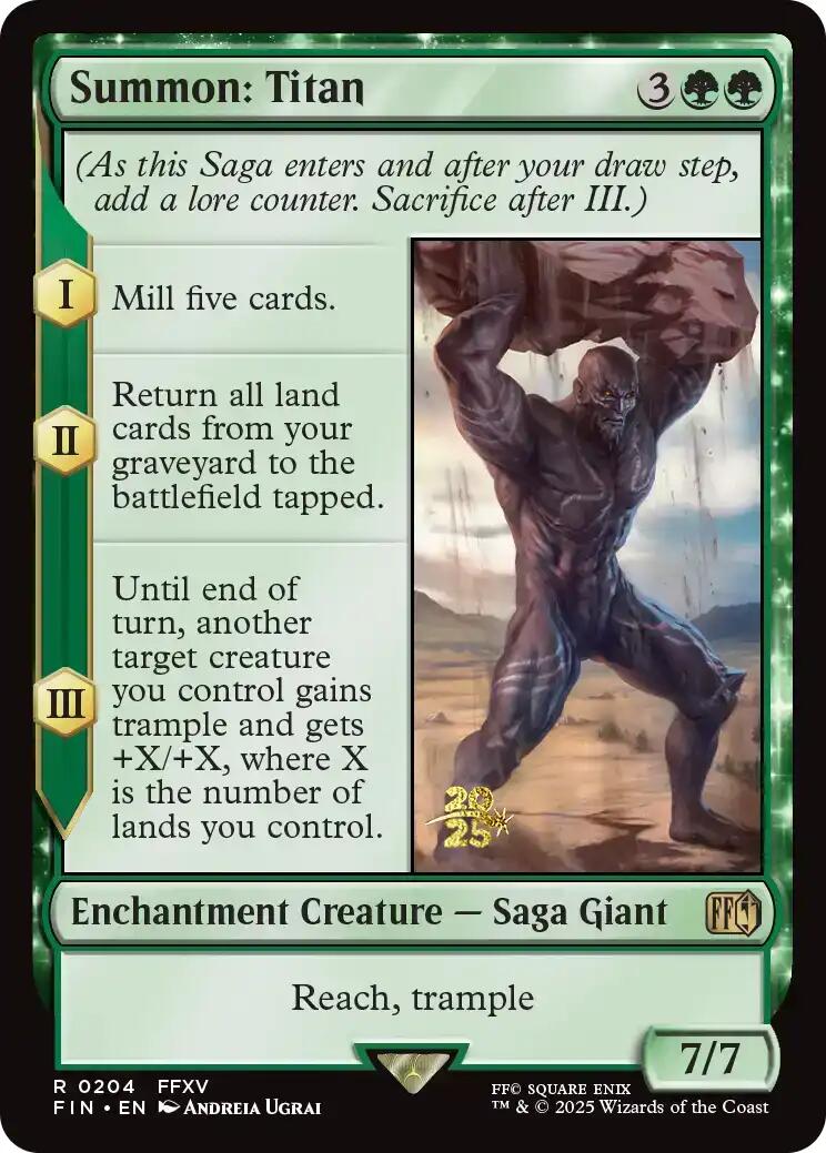 Summon: Titan [FINAL FANTASY Prerelease Promo] | Exor Games Bridgewater