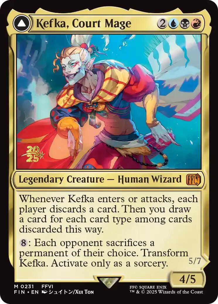 Kefka, Court Mage // Kefka, Ruler of Ruin [FINAL FANTASY Prerelease Promo] | Exor Games Bridgewater