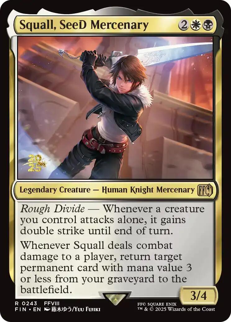 Squall, SeeD Mercenary [FINAL FANTASY Prerelease Promo] | Exor Games Bridgewater
