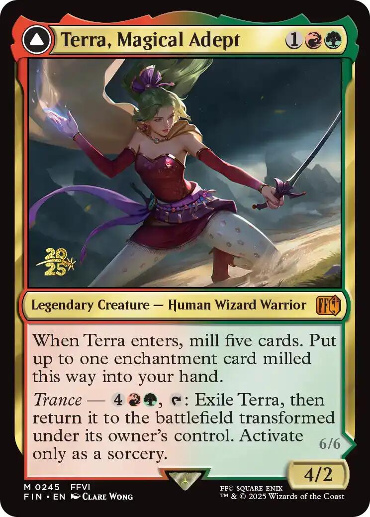 Terra, Magical Adept // Esper Terra [FINAL FANTASY Prerelease Promo] | Exor Games Bridgewater