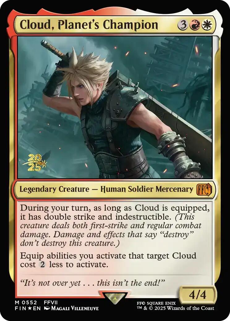 Cloud, Planet's Champion [FINAL FANTASY Prerelease Promo] | Exor Games Bridgewater