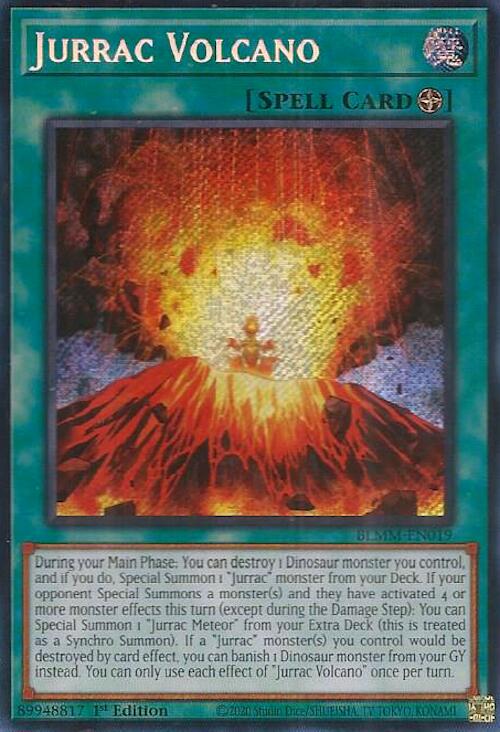 Jurrac Volcano [BLMM-EN019] Secret Rare | Exor Games Bridgewater