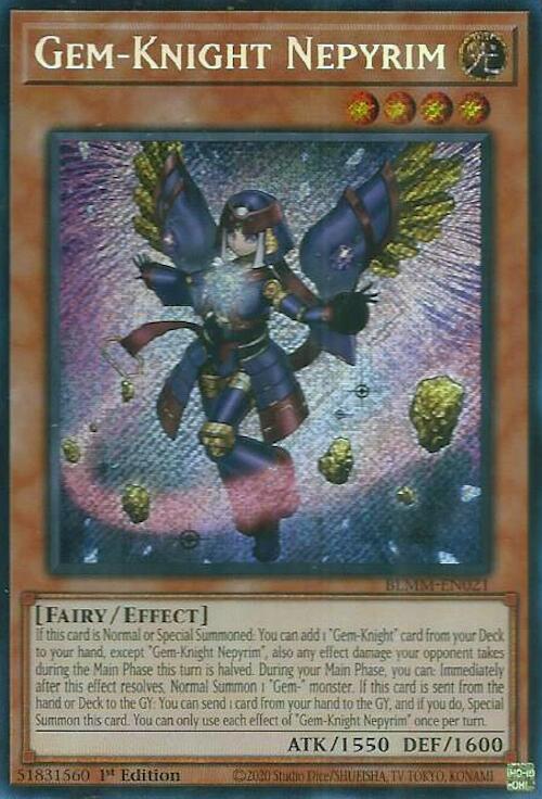 Gem-Knight Nepyrim [BLMM-EN021] Secret Rare | Exor Games Bridgewater