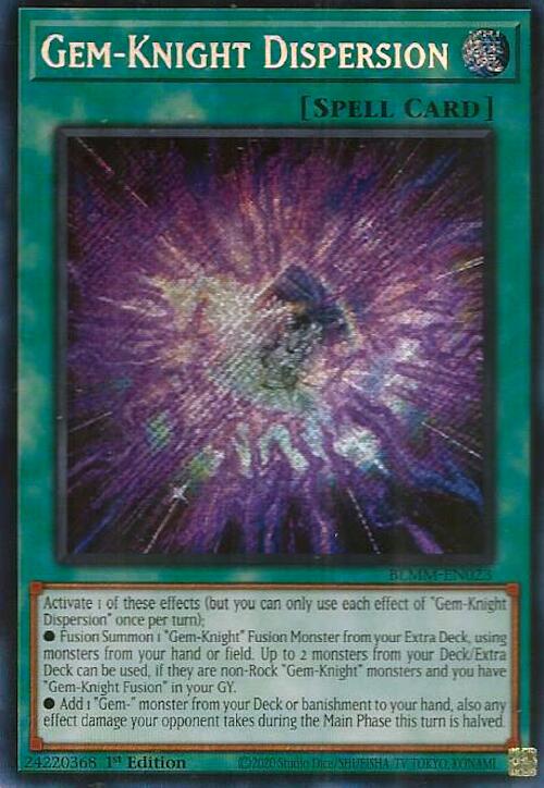 Gem-Knight Dispersion [BLMM-EN023] Secret Rare | Exor Games Bridgewater