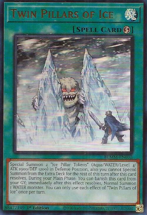 Twin Pillars of Ice [BLMM-EN032] Ultra Rare | Exor Games Bridgewater